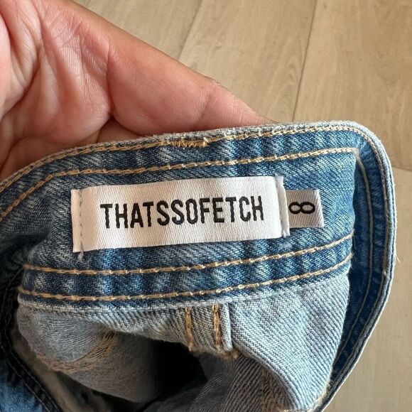 Thatssofetch women jeans skirt size 8 - Picture 5 of 7